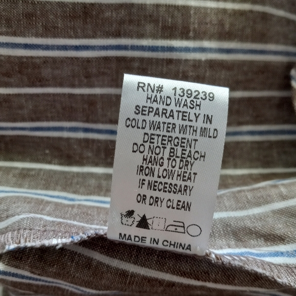 Tuckernuck Dove Stripe Linen Carlotta Shirtdress XS - Picture 10 of 16